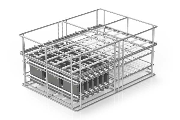 Cesta de alambre cuadrado