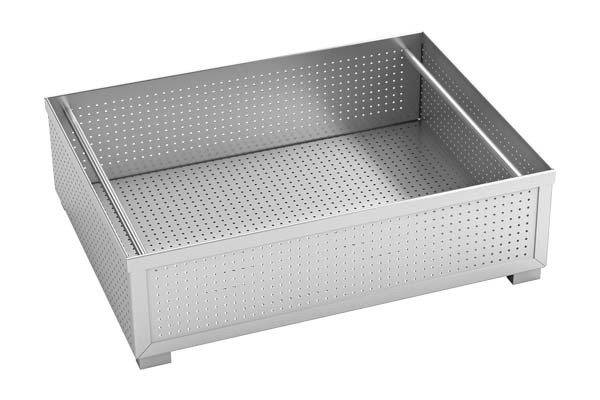 Cesta de armazenamento de a&ccedil;o inoxid&aacute;vel